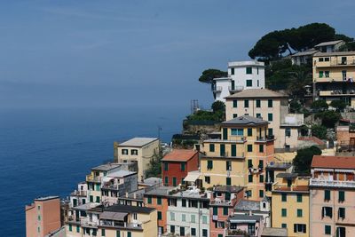 View of town by sea