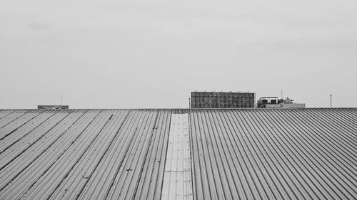 Low angle view of building against clear sky
