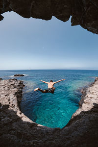 Scenic view of sea against sky