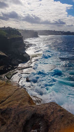Scenic view of sea against sky
