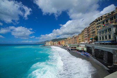 Panoramic shot of sea against sky