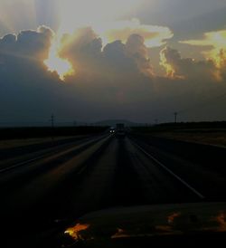 Road at sunset