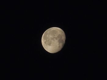 Low angle view of moon in sky