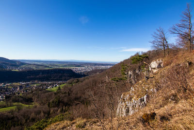 View from falkenfluh near basel