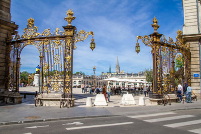 Nancy, france, 18 april 2022. place stanislas is a square belonging to a classical urban ensemble 