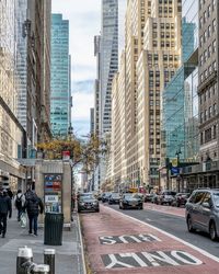 View of city street