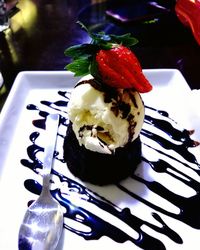 Close-up of ice cream