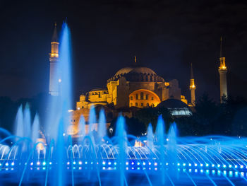 Low angle view of fountain