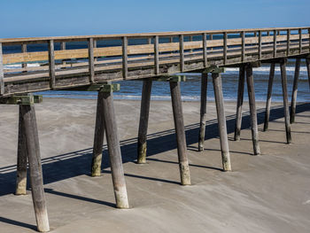 View of built structure against blue sky