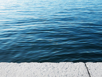 Close-up of rippled water in lake