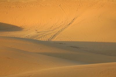 Scenic view of desert against sky