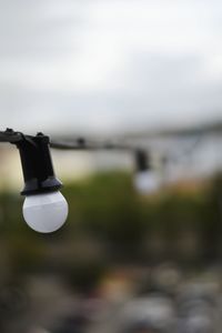 Close-up of water against sky