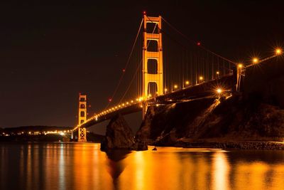 Suspension bridge over river