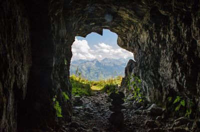 Scenic view of cave