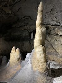 Rock formations in cave