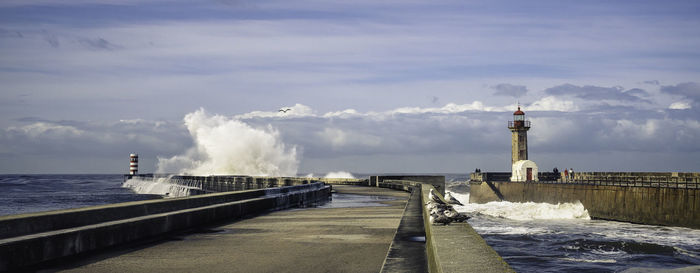Scenic view of sea against sky
