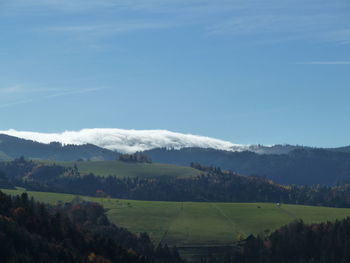 Scenic view of landscape against sky