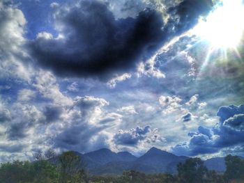 Low angle view of clouds in sky