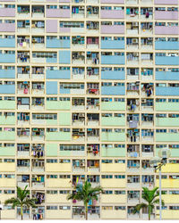 Full frame shot of apartment building