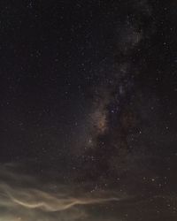 Star field against sky at night