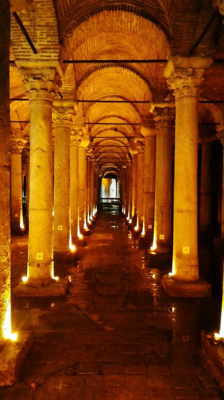 VIEW OF CORRIDOR OF ARCHED