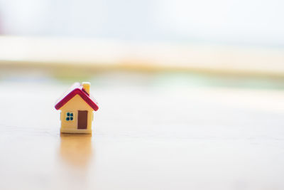 Model house on table