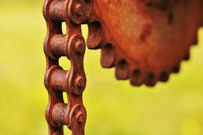 Extreme close up of metal