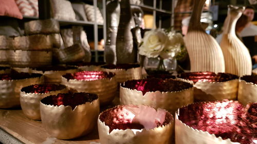 Close-up of cupcakes