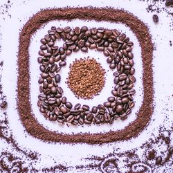 Directly above shot of heart shape made