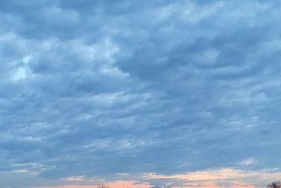 Low angle view of clouds in sky