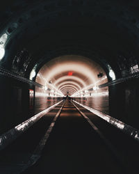 Empty subway tunnel