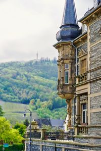 Low angle view of building against sky