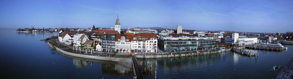 Panoramic view of buildings against sky