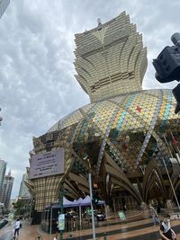 Low angle view of buildings against sky