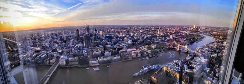 City at sunset