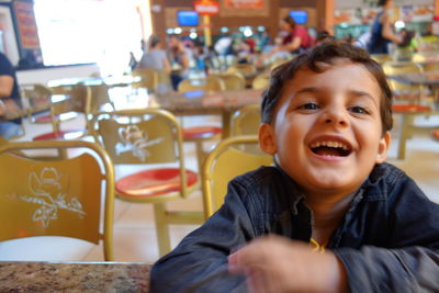 Portrait of smiling boy