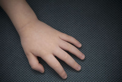 Close-up of woman hand