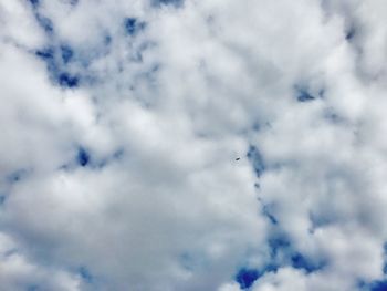 Low angle view of clouds in sky