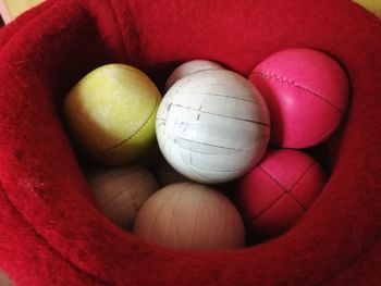 Close-up of multi colored balls