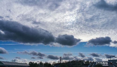 Low angle view of storm clouds in sky