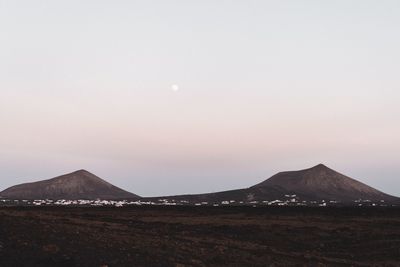 View of desert against sky