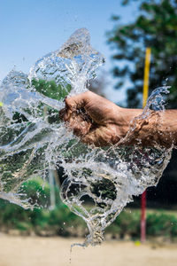 Close-up of splashing water