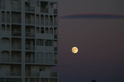 Full frame shot of building at night