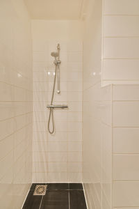 High angle view of shower