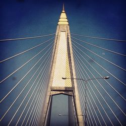 Low angle view of bridge against sky