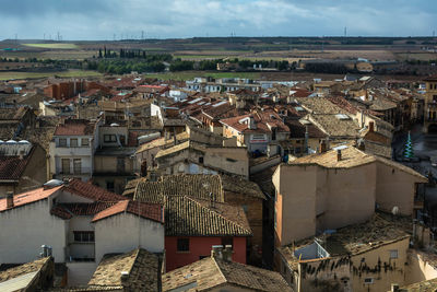 Houses against sky