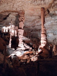 Rock formations in cave