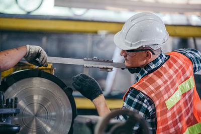 People working in factory