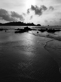 Scenic view of beach