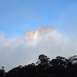 Low angle view of mountain against sky